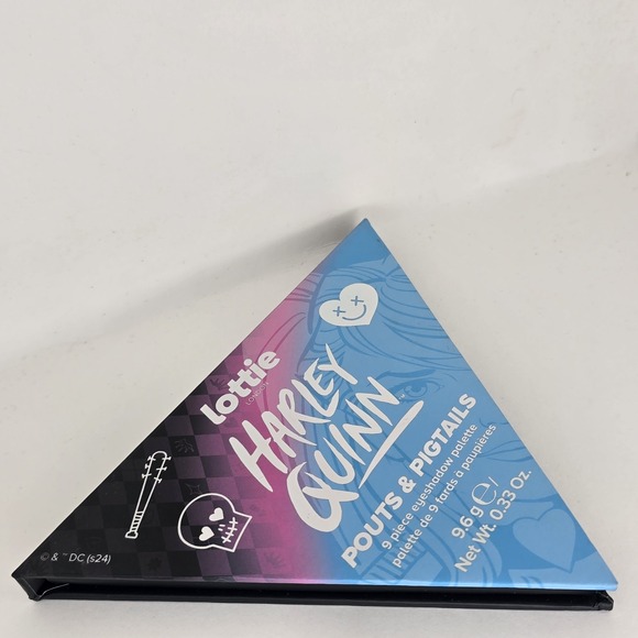 Lottie London Harley Quinn Pouts & Pigtails Eyeshadow Palette 9 Shade DC Collab - Picture 3 of 9